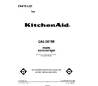 KitchenAid KGYE700TWH0 front cover diagram