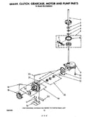 Brake, clutch, gearcase, motor and pump