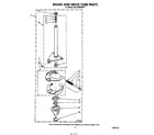 KitchenAid KELC500SWH1 brake and drive tube diagram