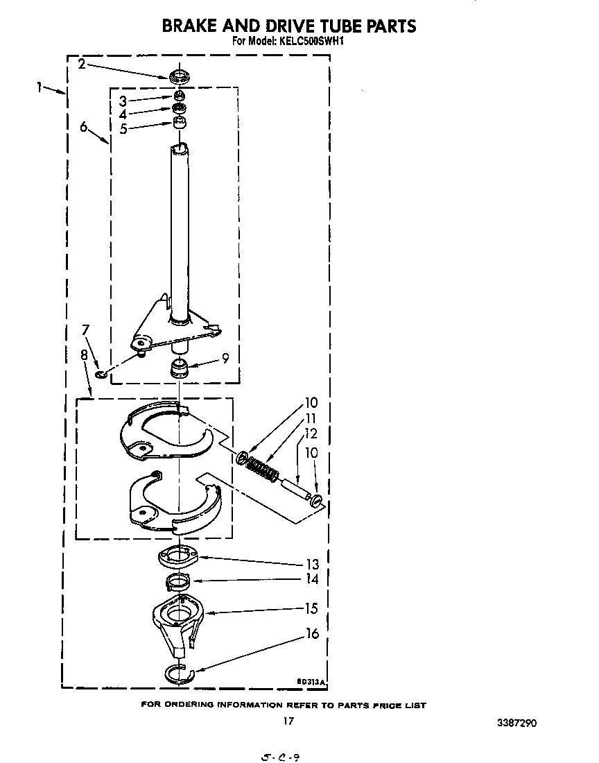 Brake and drive tube