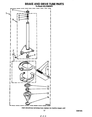 Brake and drive tube