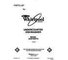 Whirlpool DU8750XY0 front cover diagram