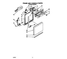 Whirlpool DU8750XY0 frame and console diagram