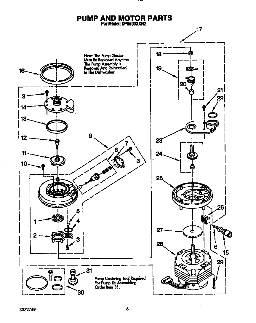 Pump and motor