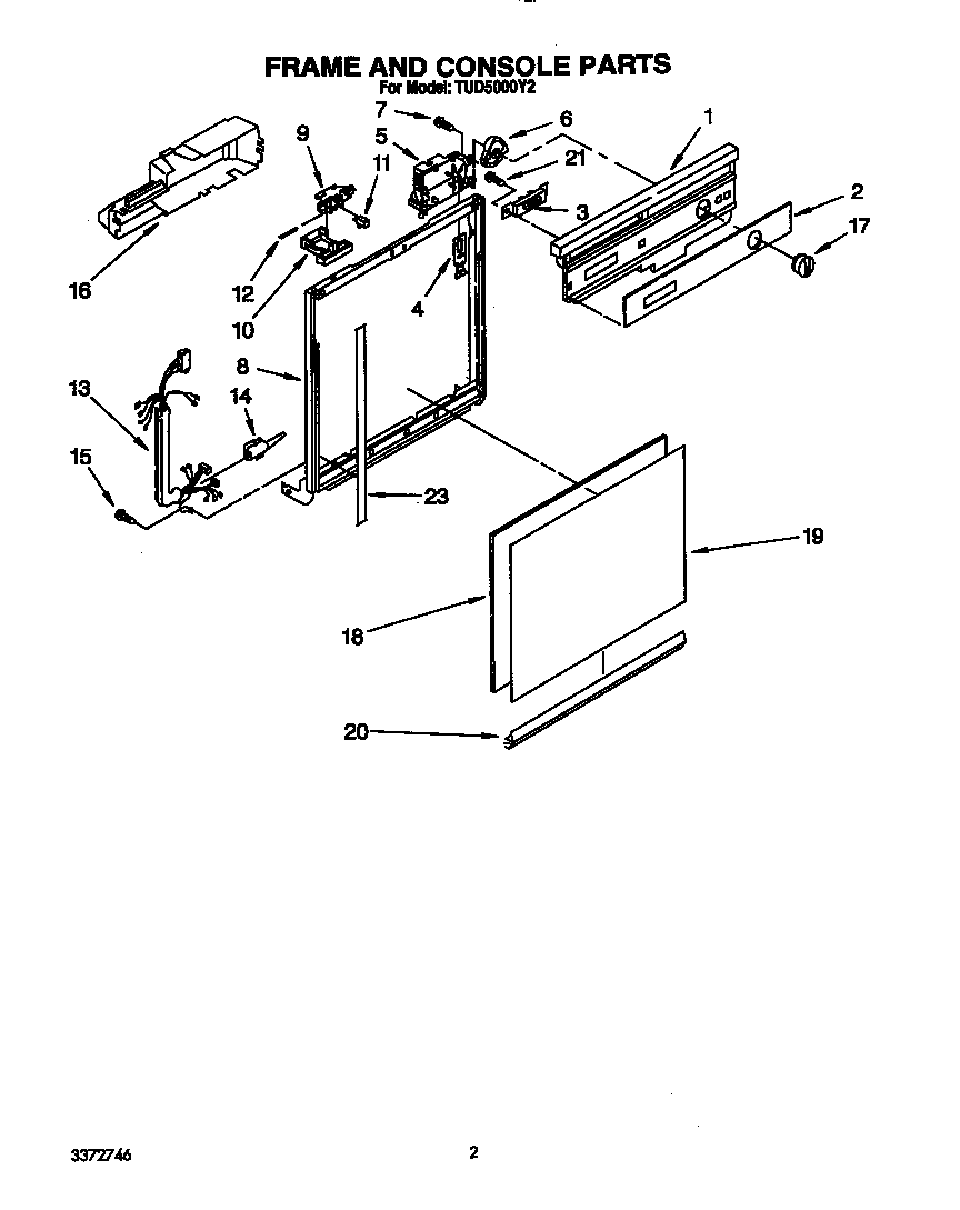 Frame and console