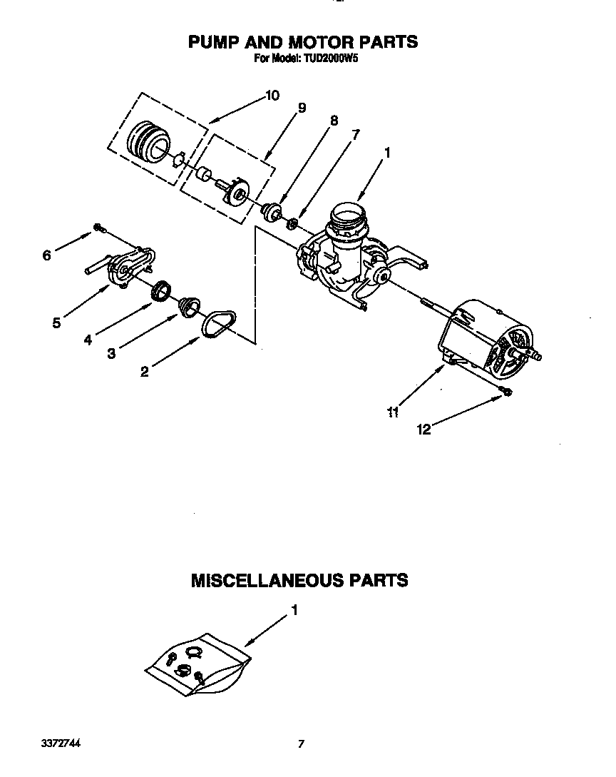 Pump and motor