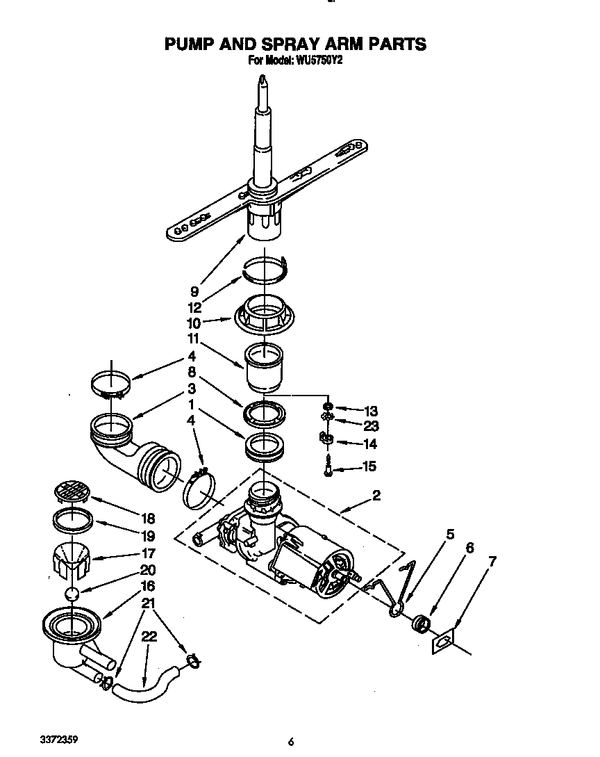 PUMP AND SPRAY ARM