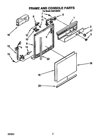 Frame and console