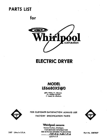 Parts diagram