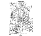 Whirlpool LG6151XSW0 cabinet diagram