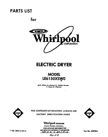 Parts diagram