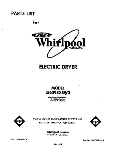 Parts diagram