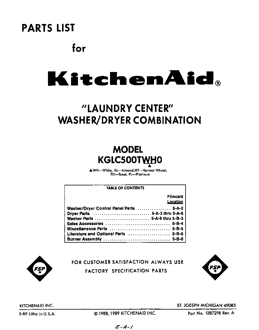 Front cover