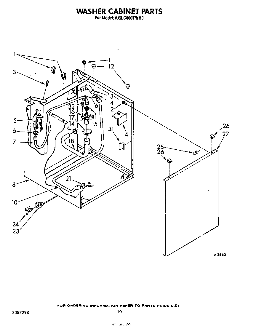 Washer cabinet