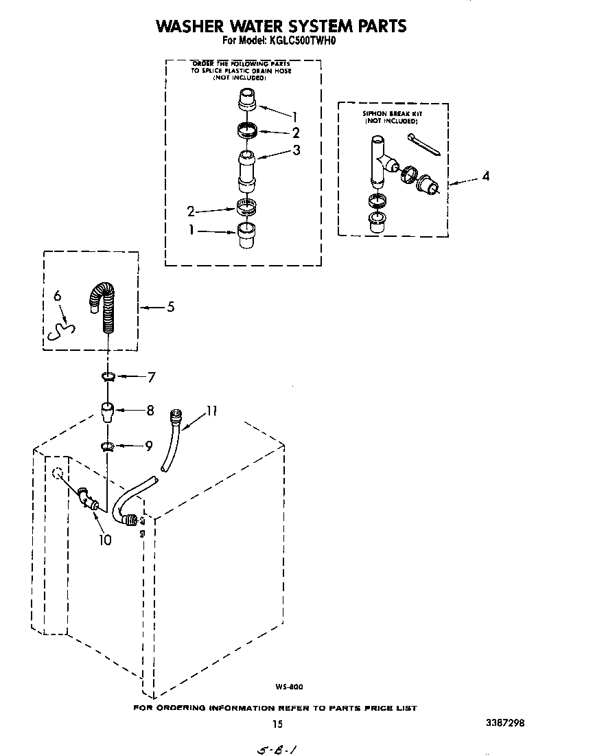 Washer water system