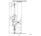 KitchenAid KGLC500TWH0 brake and drive tube diagram