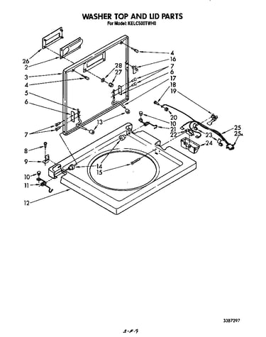 Washer top and lid
