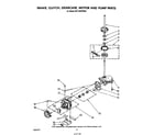 KitchenAid KELC500TWH0 brake, clutch, gearcase, motor and pump diagram
