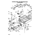 Whirlpool CS5105XWW0 control panel and separator diagram