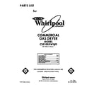 Whirlpool CS5100XWW0 front cover diagram
