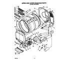 Whirlpool CS5100XWW0 upper and lower bulkhead diagram
