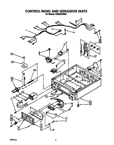 Control panel and separator