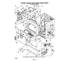 Whirlpool CS5100XSW0 lower cabinet and front panel diagram