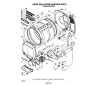 Whirlpool CS5100XSW0 upper and lower bulkhead diagram