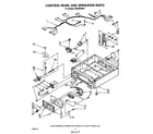 Whirlpool CS5000XSW0 control panel and separator diagram