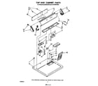 Whirlpool GCE2900XSW0 top and cabinet diagram
