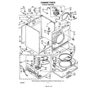Whirlpool LG6811XSW0 cabinet diagram
