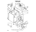 Whirlpool LE5705XPW1 cabinet diagram