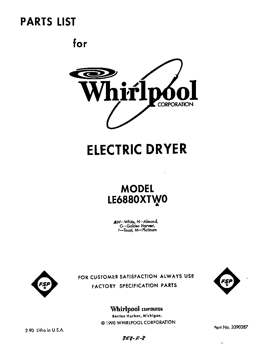 Parts diagram