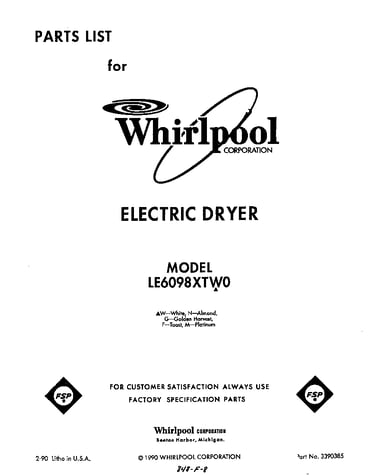 Parts diagram