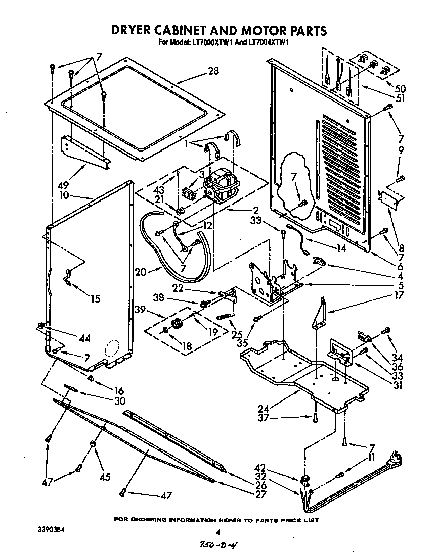 Dryer cabinet and motor