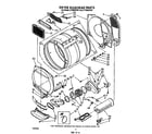 Whirlpool LT5004XTW1 dryer bulkhead diagram