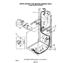 Whirlpool LT5004XTW1 dryer support and washer harness diagram