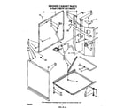 Whirlpool LT5004XTW1 washer cabinet diagram