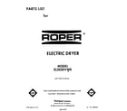 Roper EL5030VW0  diagram