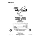 Whirlpool LT4900XSW3 front cover diagram
