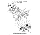 Whirlpool LT4900XSW3 washer/dryer control panel diagram