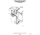 Whirlpool LT4900XSW3 dryer support and washer harness cabinet diagram