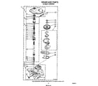 Whirlpool LT4900XSW3 gearcase diagram
