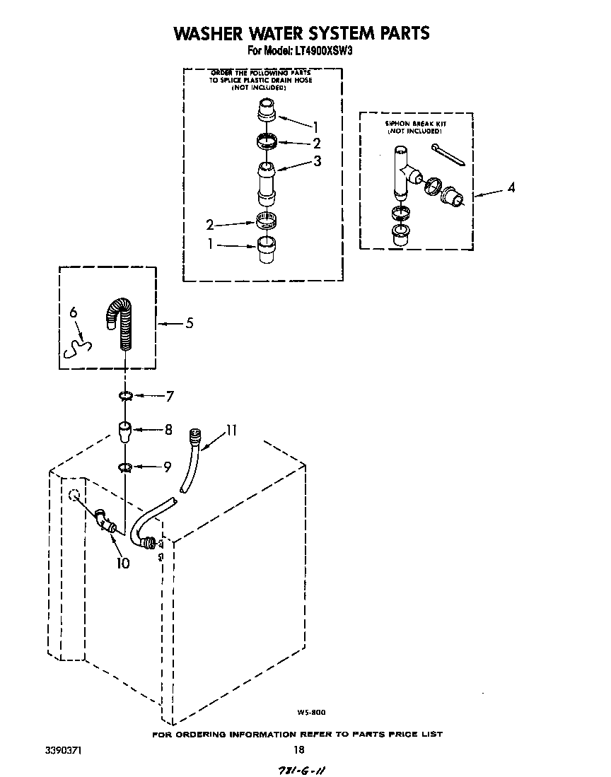 Washer water system