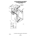 Whirlpool LT5100XSW1 dryer supports and washer cabinet harness diagram