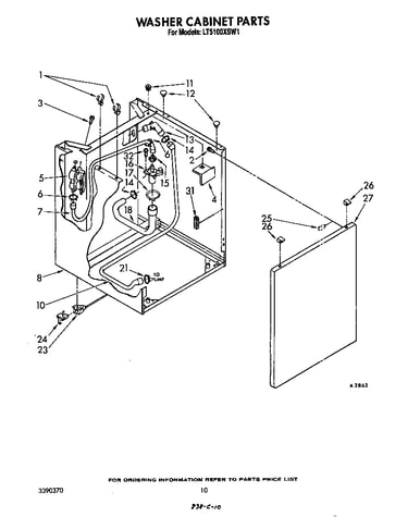 Washer cabinet
