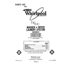 Whirlpool LT5000XSW3 front cover diagram