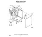 Whirlpool LT5000XSW3 washer cabinet diagram