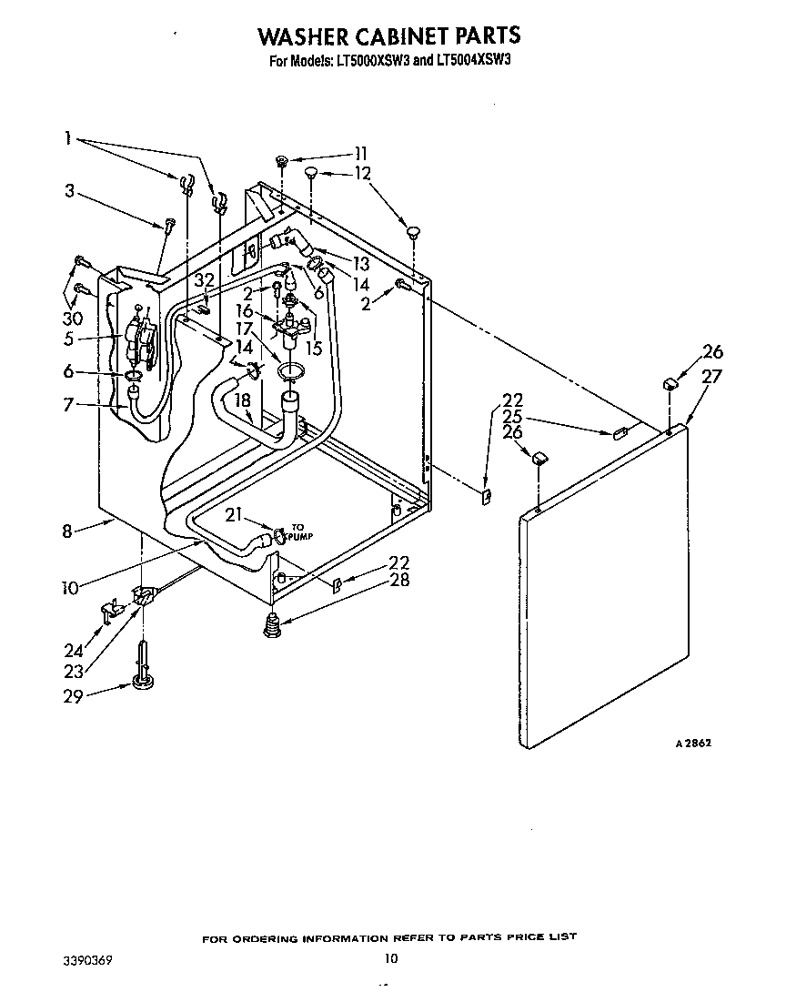 Washer cabinet