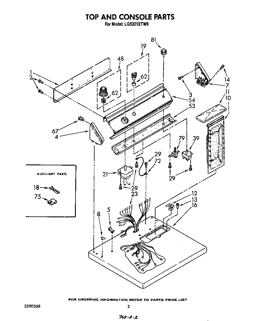 TOP AND CONSOLE